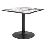 Caliza Dining Table 29.9 Inch Tall and 35.6 Inch Wide by Zuo Modern - 704217_p