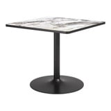 Caliza Dining Table 29.9 Inch Tall and 35.6 Inch Wide by Zuo Modern - 704217_p