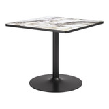 Caliza Dining Table 29.9 Inch Tall and 35.6 Inch Wide by Zuo Modern - 704217_p