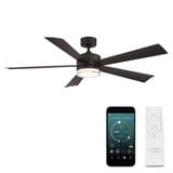 Hollybush Poplars 60 Inch  5 Blade Ceiling Fan with LED Light 60 Inch W by BSH - 465-BEL-989490
