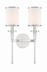 Hatfield 2 Light Candle Style Wall Sconce by Crystorama - HAT-472