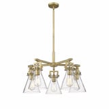 Newton Cone 5 Light Medium Chandelier by Innovations - 411-5CR-G411-7