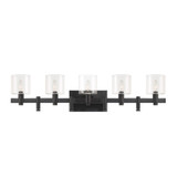 Decato 5 Light Bath Vanity 9 Inch Tall and 5.5 Inch Wide by Eurofase - 46813