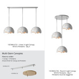Accessory 3 Light Round Canopy 3.2 Inch X 20 Inch Wide by BSH - 91-BEL-1393561
