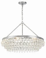 Calypso 6 Light Large Round Chandelier by Crystorama - 275
