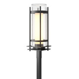 Banded Seeded Glass 1 Light Outdoor Post Mount by BSH - 91-BEL-1046003