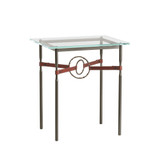 Ashbourne Hollies 25.1 Inch Glass Top Side Table by BSH - 91-BEL-1291654