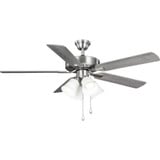 AirPro Builder 5 Blade Ceiling Fan with Light Kit 18.7x52 Inch by BSH - 70-BEL-1100733