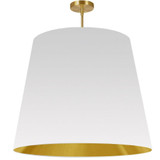Oversized Drum 1 Light Oversized Pendant 32 Inch Tall by Dainolite - ODR-XL