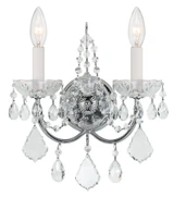 Imperial 2 Light Candle Style Wall Sconce by Crystorama - 3222