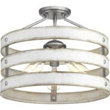 Barrington Moorings 3 Light 17 Inch Wide Semi Flush Mount by BSH - 70-BEL-614869