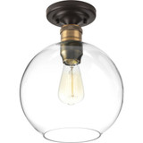 Howe By-Pass 1 Light 10 Inch Wide Semi Flush Mount by BSH - 70-BEL-621224