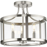 Pocohontas Crescent 3 Light 13 Inch Wide Flush Mount by BSH - 70-BEL-1283922