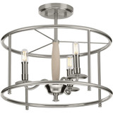 Somerville Links 3 Light 16 Inch Wide Semi Flush Mount by BSH - 70-BEL-930132