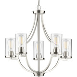 St Vincent Wood 5 Light Medium Chandelier by BSH - 70-BEL-930185