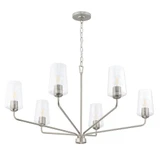 Blackwood Grove 6 Light Large Chandelier 21 Inch Tall and 40 Inch Wide by BSH - 70-BEL-1375159