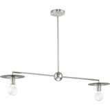 Fulford Ridings 2 Light Industrial Style Linear Chandelier by BSH - 70-BEL-1302195