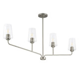 Blackwood Grove 4 Light Linear Chandelier 21.5 Inch Tall and 5 Inch Wide by BSH - 70-BEL-1375156