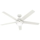 Aerodyne 5 Blade Ceiling Fan with Light Kit  60 Inches Wide by Hunter Fans - 5283-Aerodyne