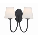 Juno 2 Light Candle Style Wall Sconce by Crystorama - JUN-10322
