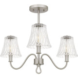 McKinney 3 Light Semi Flush Mount 21.75 Inch Wide by Quoizel - MCK1722