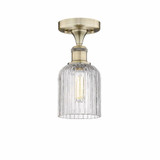 Bridal Veil 1 Light Steel 5 Inch Wide Semi Flush Mount by Innovations - 616-1F-G559-5