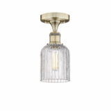 Bridal Veil 1 Light Steel 5 Inch Wide Semi Flush Mount by Innovations - 616-1F-G559-5