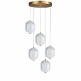 Peri 30W 5 LED Multi Pendant 10 Inch Tall and 15 Inch Wide by Dainolite - PRI-1530LEDP