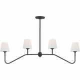 Keenan 4 Light Oversized Linear Chandelier by Crystorama - KEE-A3004