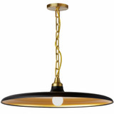 Quentin 60W 1 LED Pendant 7.5 Inch Tall and 24 Inch Wide by Dainolite - QTN-241P