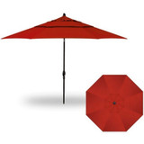 11 Foot Double Vent Crank Lift Round Market Umbrella by Treasure Garden - UM812-DWV