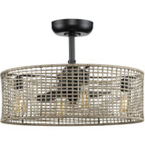 Belva 25.25 Inch 3 Blade Ceiling Fan with Light Kit by Progress  - P250068