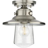 Tremont 1 Light 9 Inch Wide Steel Outdoor Flush Mount by Progress - P550094