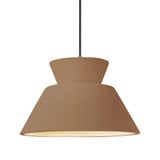 Radiance Trapezoid 1 Light Cord Pendant 14 Inch Wide by Justice Design - CER-6423-CD