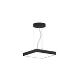 Jazz 15W 1 LED Square Pendant 3.1 Inch Tall and 16 Inch Wide by Bruck - JAZZ-P-SQ-16-D-500