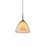Rainbow 2 7W 1 LED Kiss Canopy Pendant 3.5 Inch and 4.5 Inch Wide by Bruck - MLED-RNB2