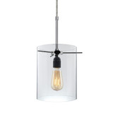 London 1 Light Kiss Canopy Pendant 9.88 Inch Tall and 4 Inch Wide by Bruck - LE26-LON
