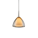 Rainbow 7W 1 LED Pendant 3.5 Inch Tall and 4.5 Inch Wide by Bruck - MLED-RNB