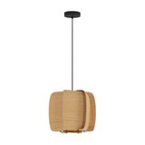 Alba 40 1 Light Pendant 13 Inch Tall and 15.75 Inch Wide by Bruck - WEP-ALB-40-LE26