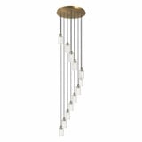 Crown Point 12 Light Cord Hung Pendant 24.38 Inch Wide by Innovations - 126B-12P-G434-7