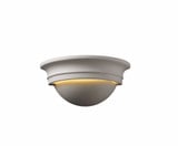 Ambiance 1 Light Small Cyma Wall Sconce by Justice Design - CER-1015