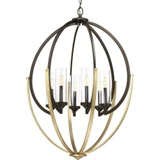 Evoke 6 Light Large Chandelier by Progress - P400026
