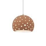 Perforated Globe 1 Light Cord Pendant 10 Inch Wide by Justice Design - CER-6583-CD