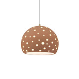 Perforated Globe 1 Light Cord Pendant 10 Inch Wide by Justice Design - CER-6583-CD