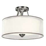 Lacey 3 Light 15 Inch Wide Semi Flush Mount by Kichler - 42386