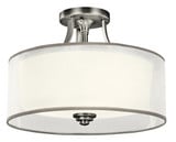 Lacey 3 Light 15 Inch Wide Semi Flush Mount by Kichler - 42386