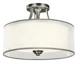 Lacey 3 Light 15 Inch Wide Semi Flush Mount by Kichler - 42386