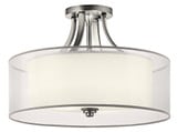 Lacey 4 Light 20 Inch Wide Semi Flush Mount by Kichler - 42387