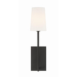 Lena 1 Light Candle Style Wall Sconce 18 Inch Tall by Crystorama - LEN-251