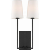 Lena 2 Light Candle Style Wall Sconce by Crystorama - LEN-252